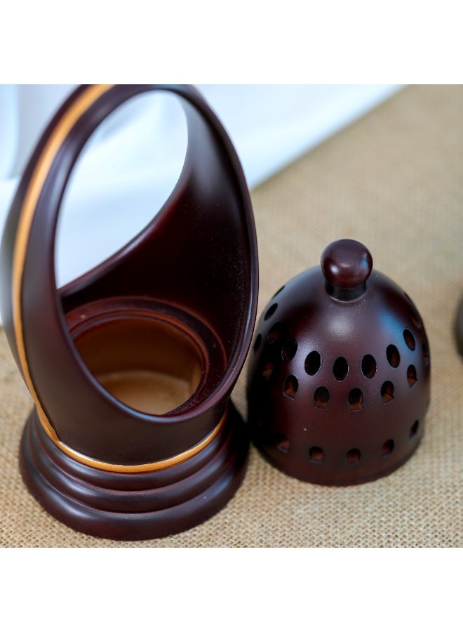 Premium Arabic Magnetic Mabkhara – Luxury Bakhoor & Oud Incense Burner for Majlis, Festivals & Home Ambience - Image 4